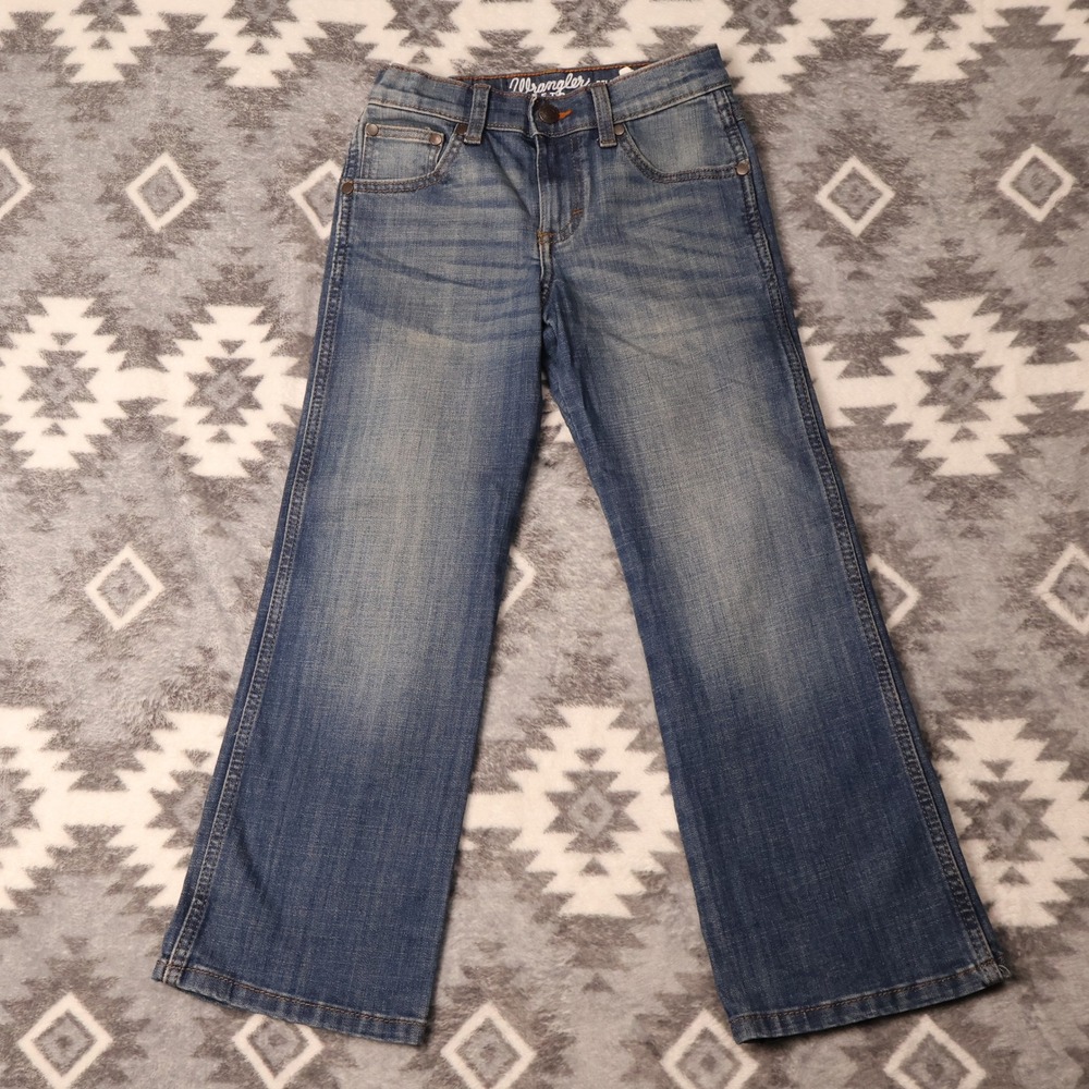 Wrangler Retro Boys Relaxed Boot Jeans 8 Regular Blue Denim 10BRT20FL